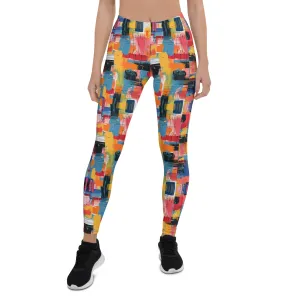 Abstract Sporty Leggings