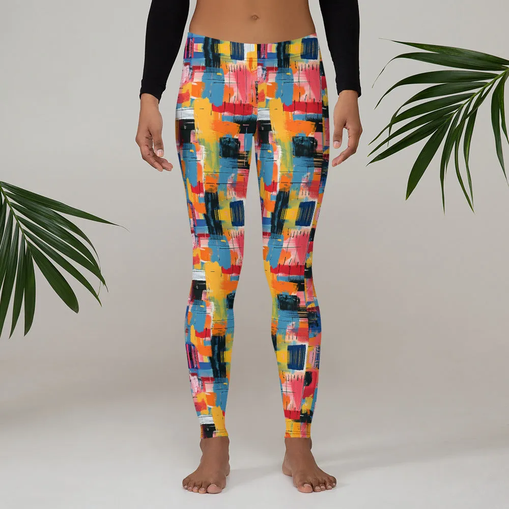 Abstract Sporty Leggings