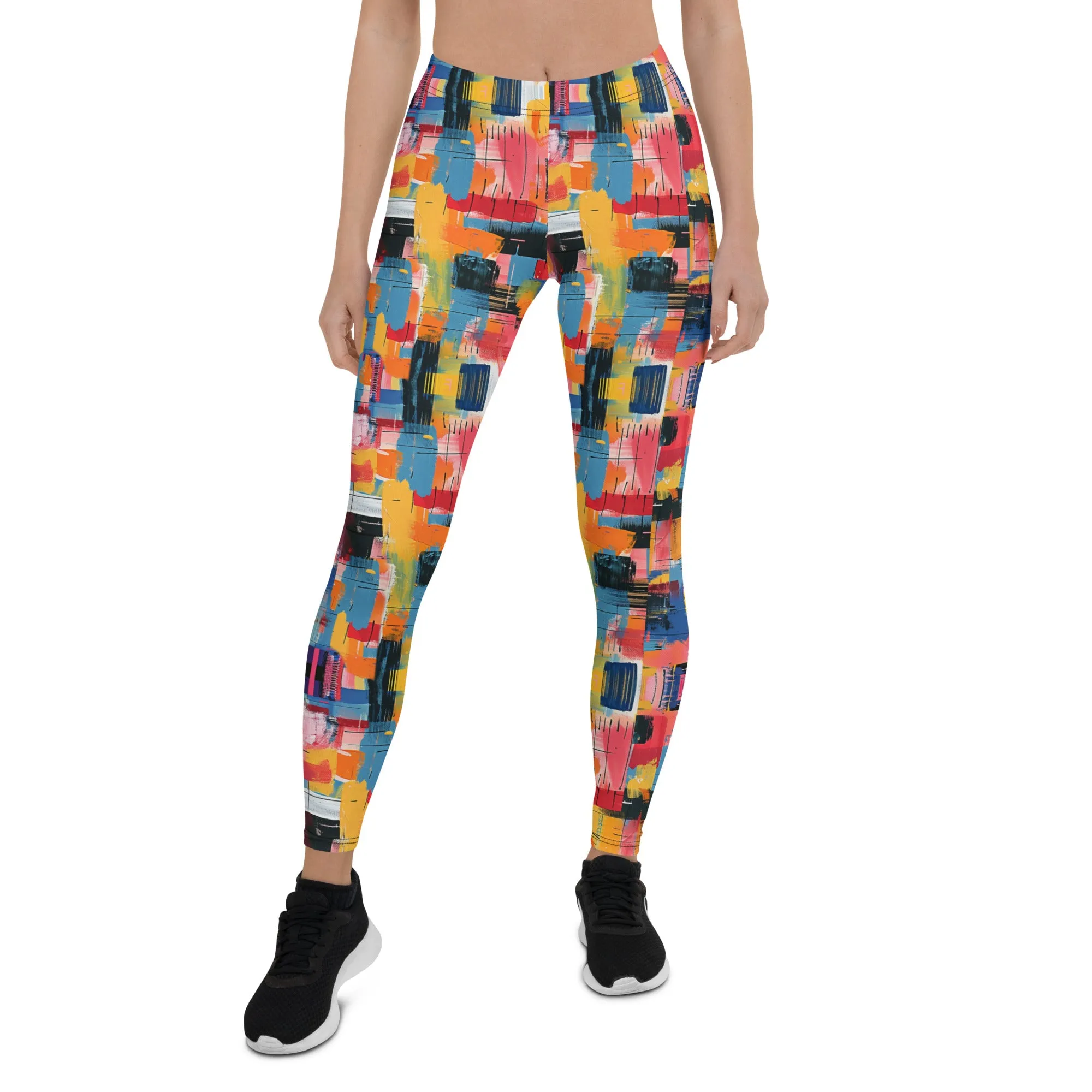 Abstract Sporty Leggings