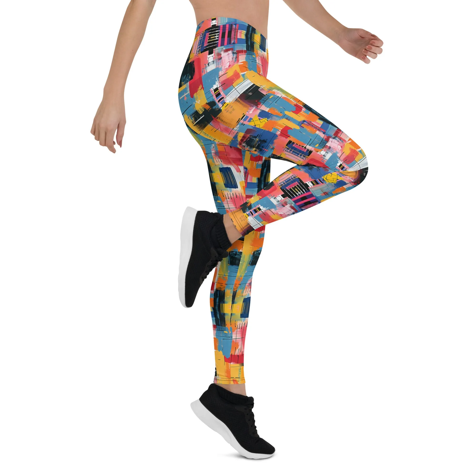 Abstract Sporty Leggings