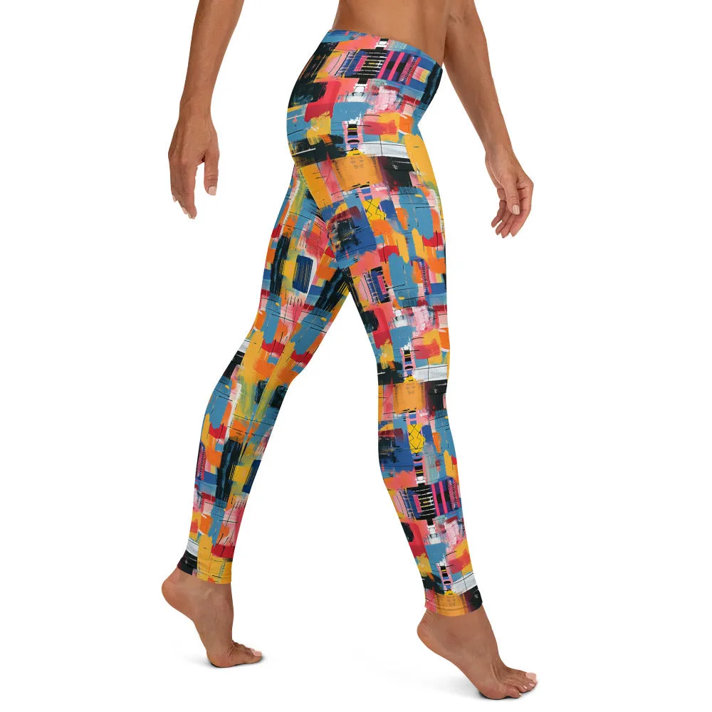 Abstract Sporty Leggings