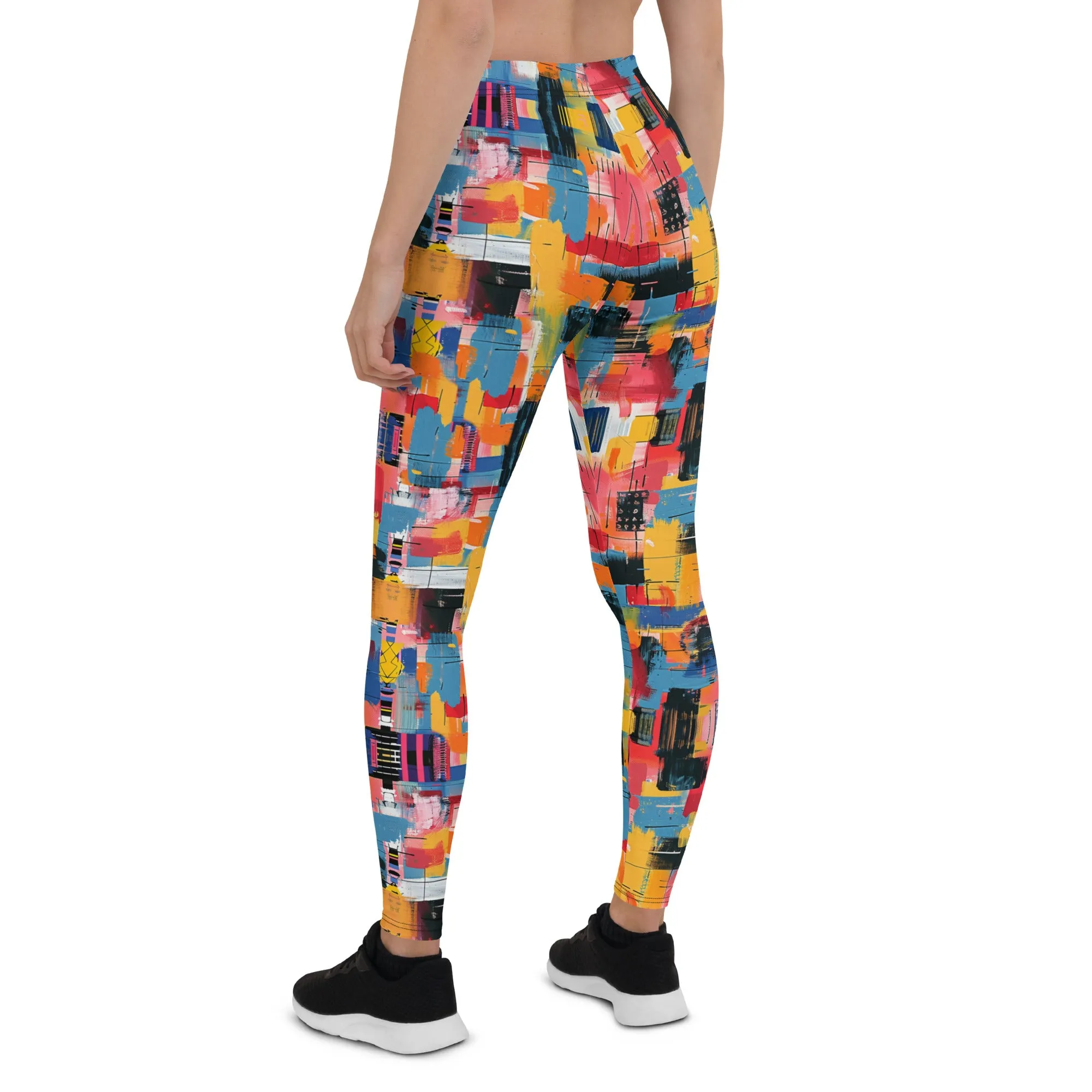 Abstract Sporty Leggings
