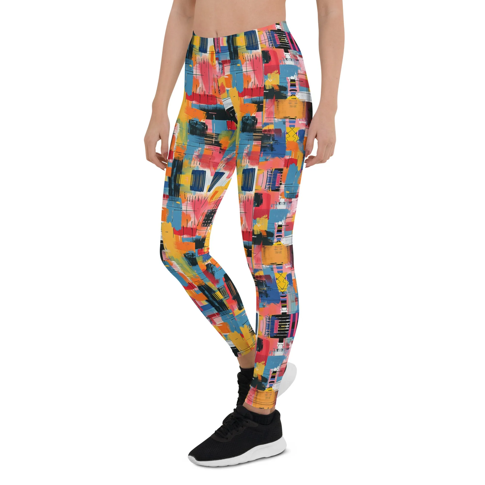 Abstract Sporty Leggings