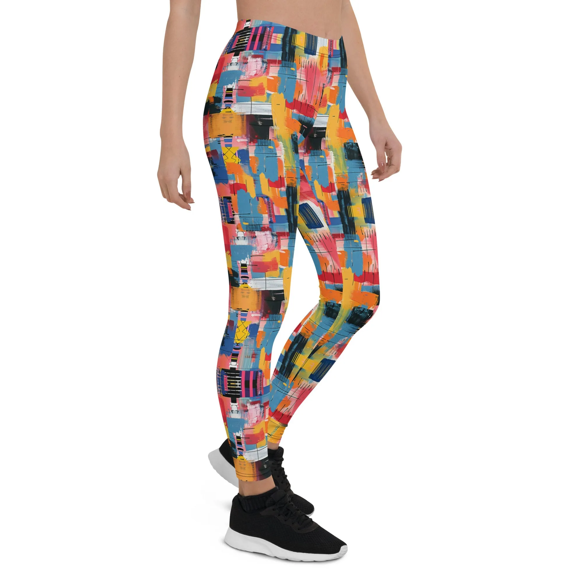 Abstract Sporty Leggings