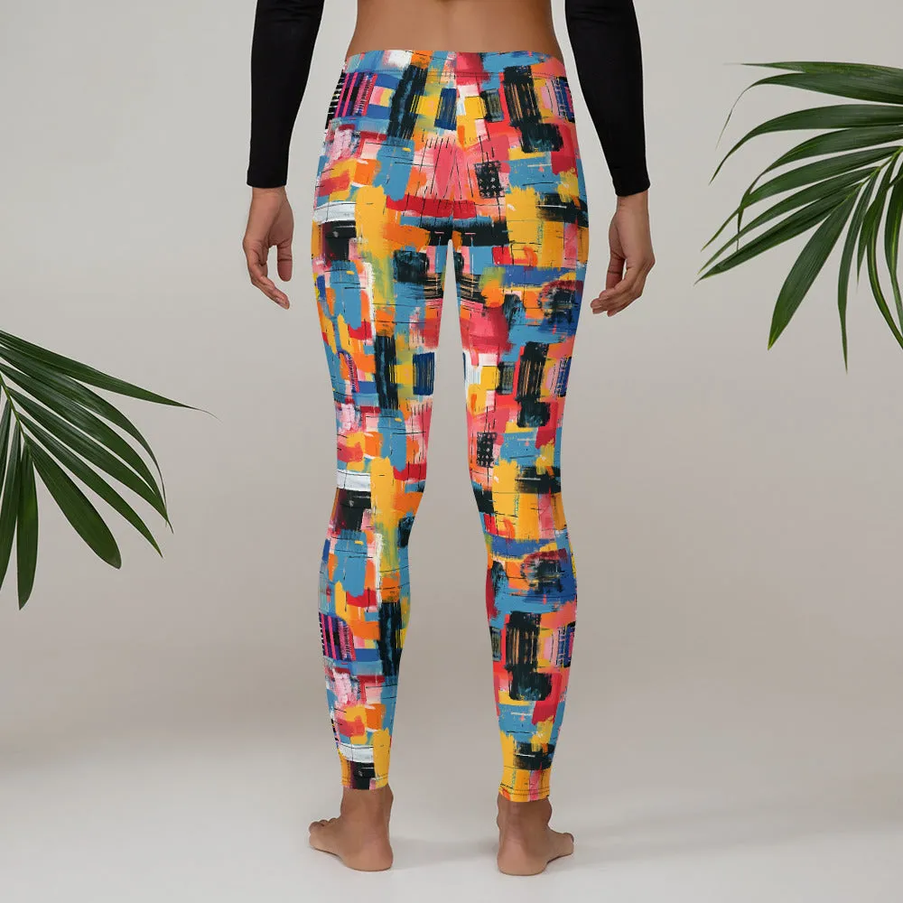 Abstract Sporty Leggings