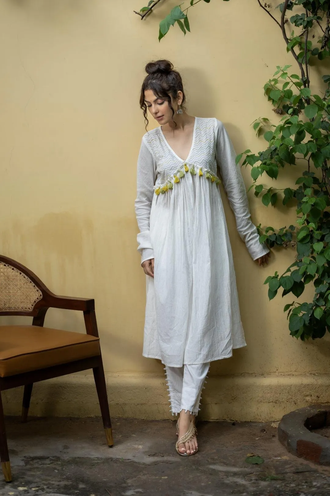 ADYA COTTON KURTA SET (WITH DUPPATTA)