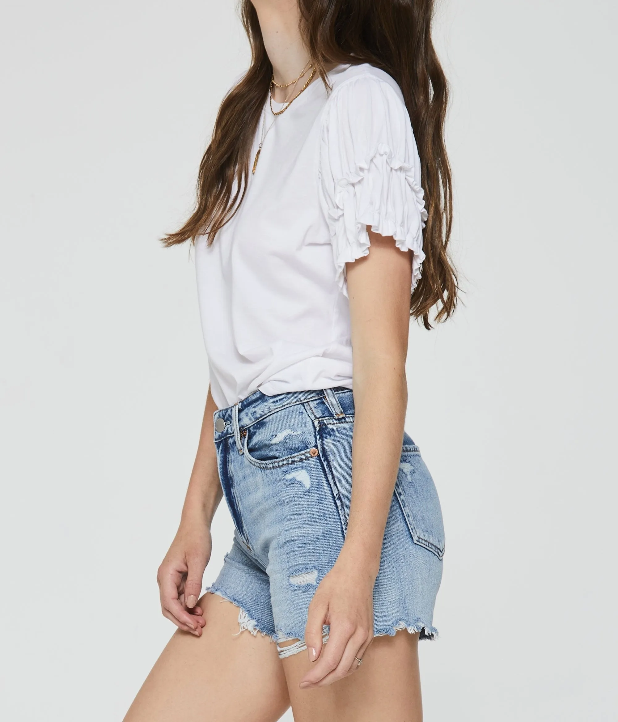 AGATE MODAL TOP WHITE