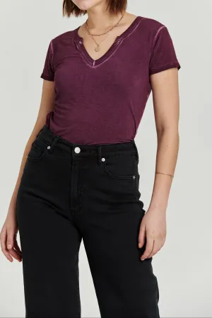 AIDEN TOP PRUNE ANTIQUE WASH