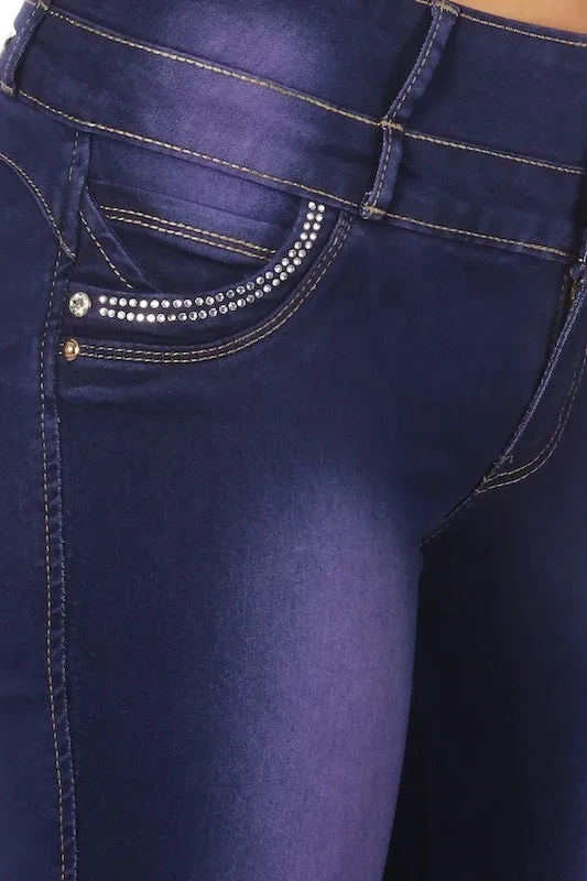 Alexandra No Pocket Bling Jeans