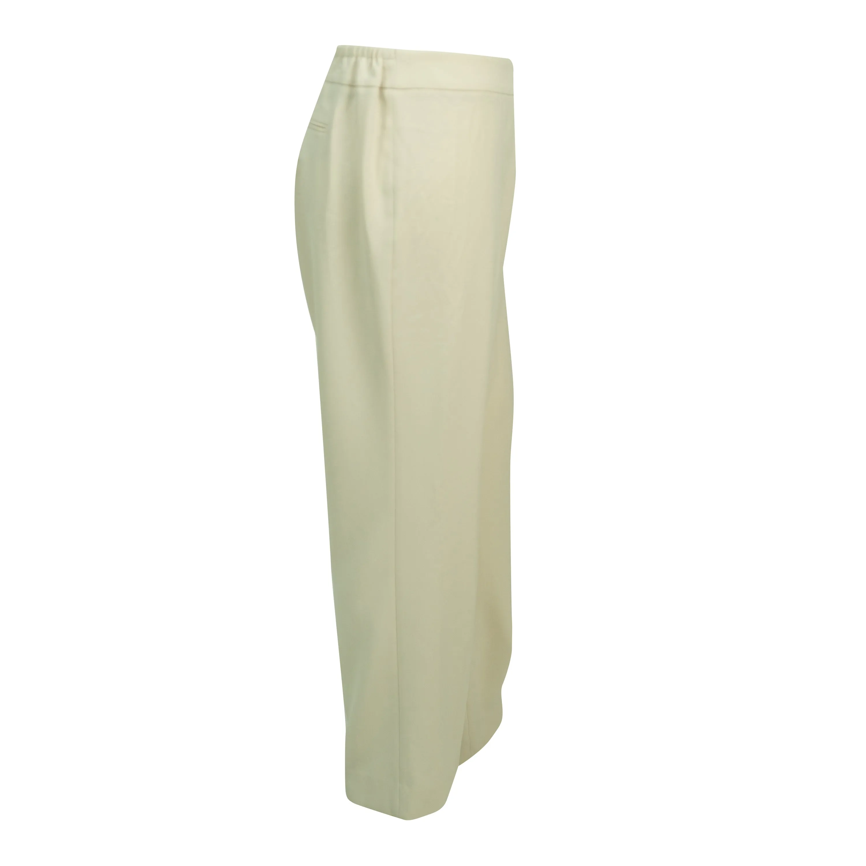 Anne Klein Women's Plus Size Straight Leg Flat Front Dress Pants Beige Size 20W