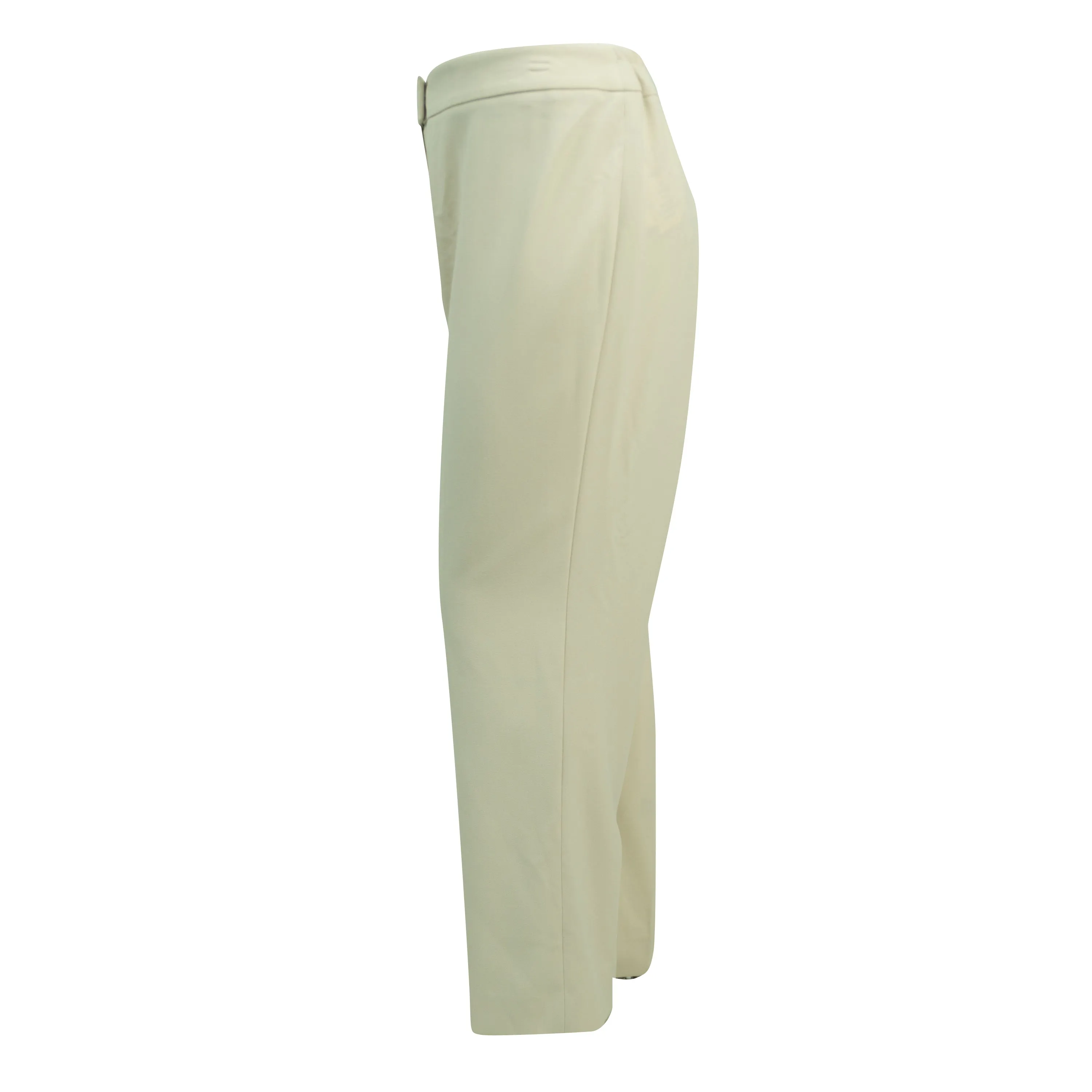Anne Klein Women's Plus Size Straight Leg Flat Front Dress Pants Beige Size 20W