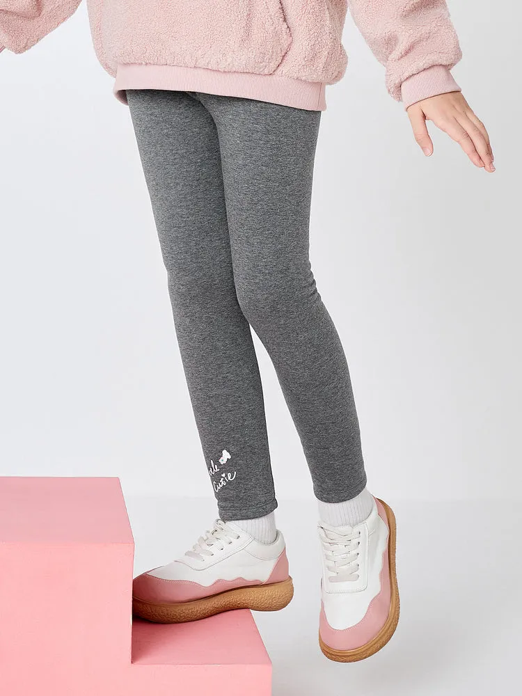 Balabala Kids Girl Comfortable Fleece Trousers