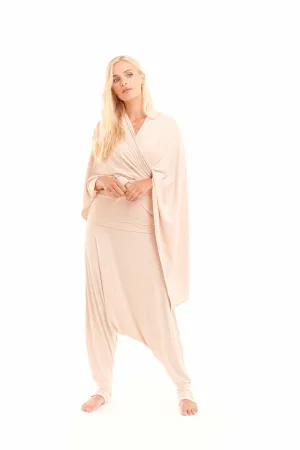 BAMBOO HAREM LOUNGE PANTS ECRU
