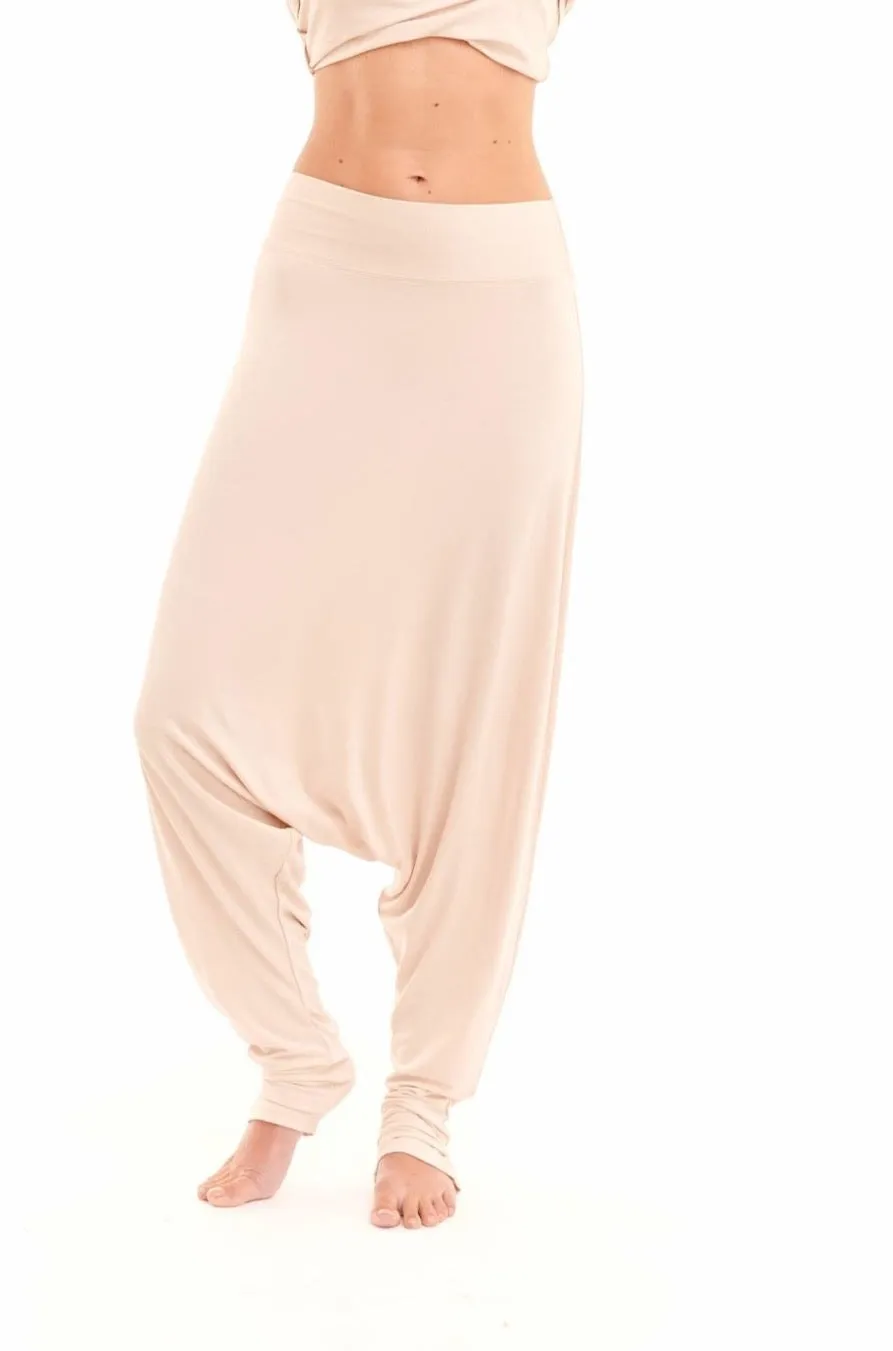 BAMBOO HAREM LOUNGE PANTS ECRU