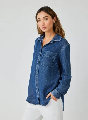 Bella Dahl Button-Down Blouse - Horizon Wash