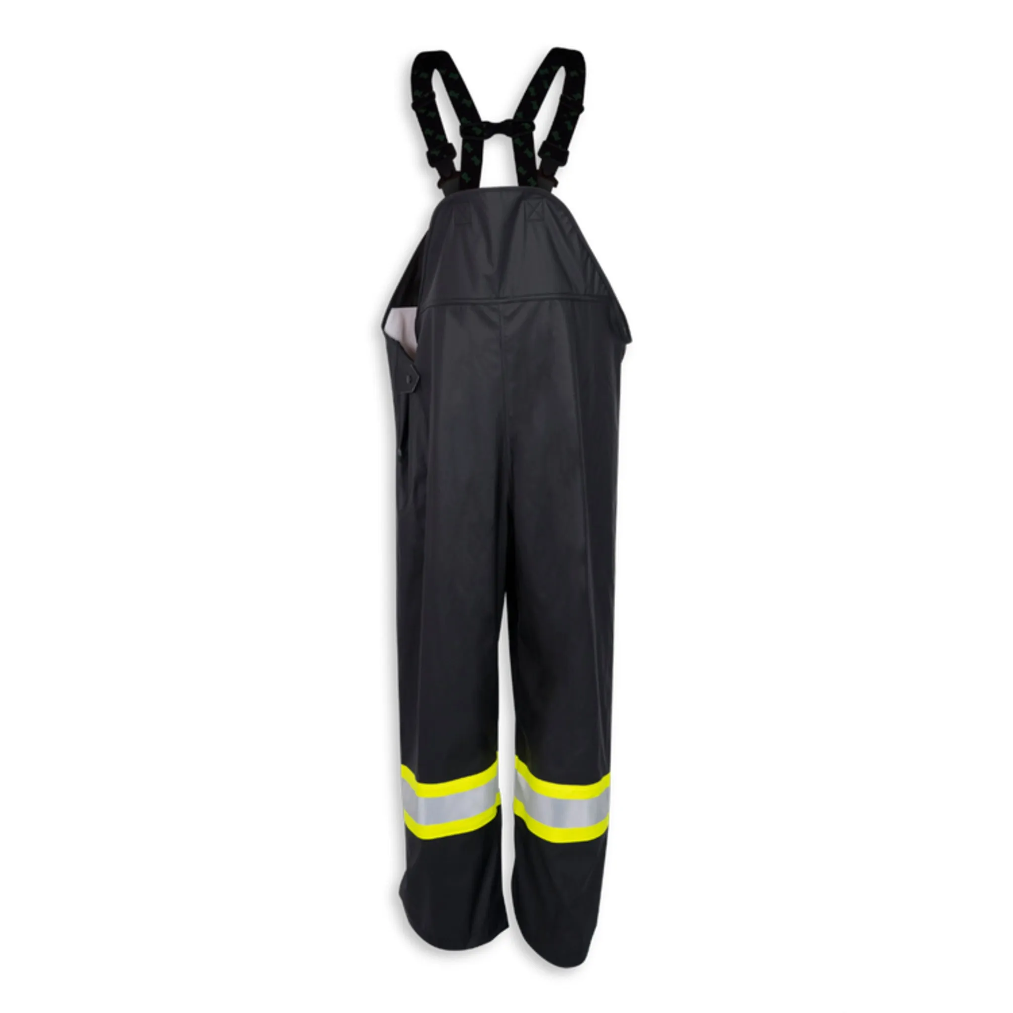 Big K Men's Hi-Vis CSA Approved Flame Resistant Waterproof Rain Bib Pants | 3M Reflective Tape | ASTM Certified | Durable & Comfortable | Sizes S-7XL