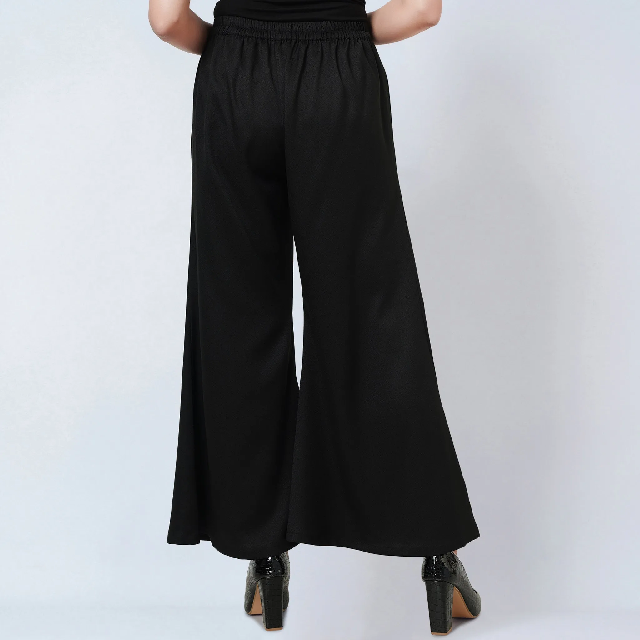 Black Bell Bottom Pants