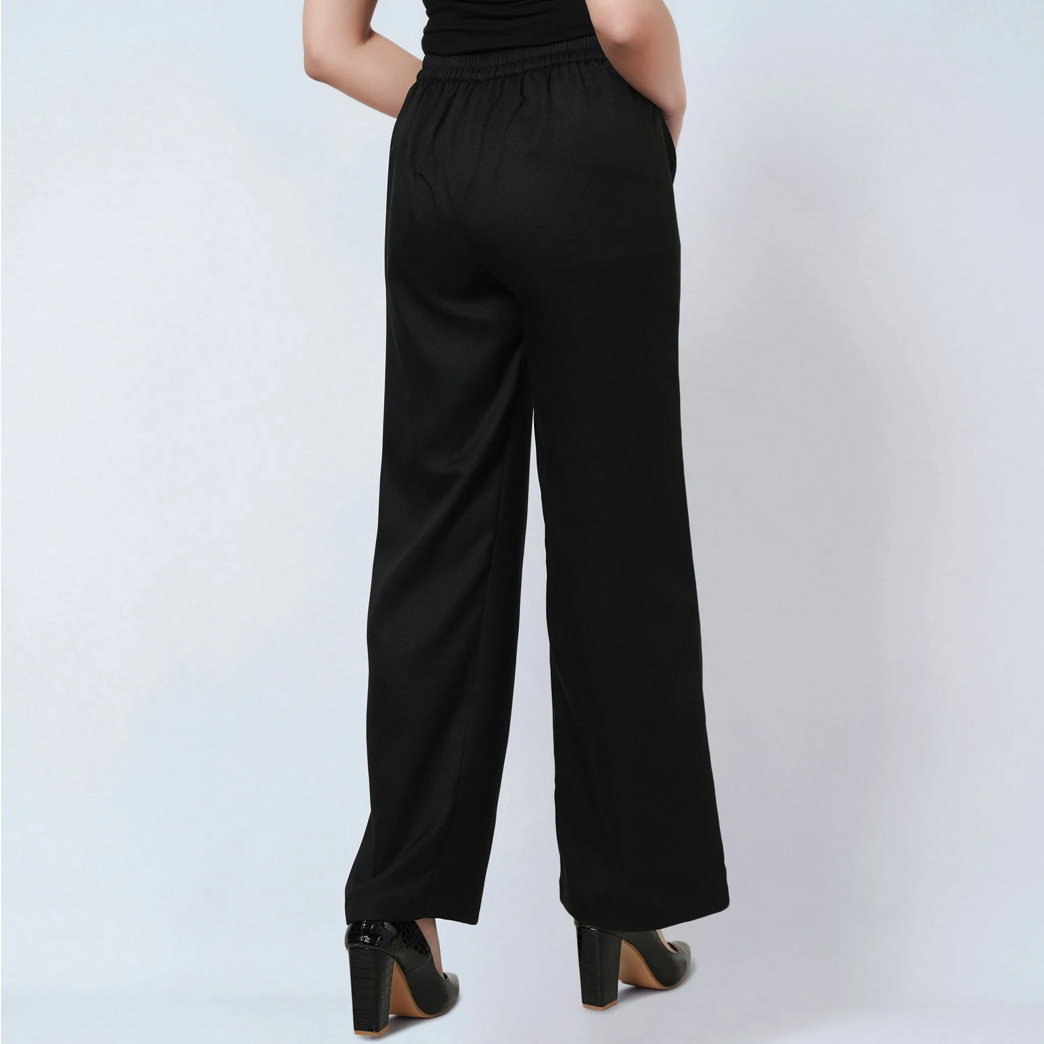 Black Straight Pants