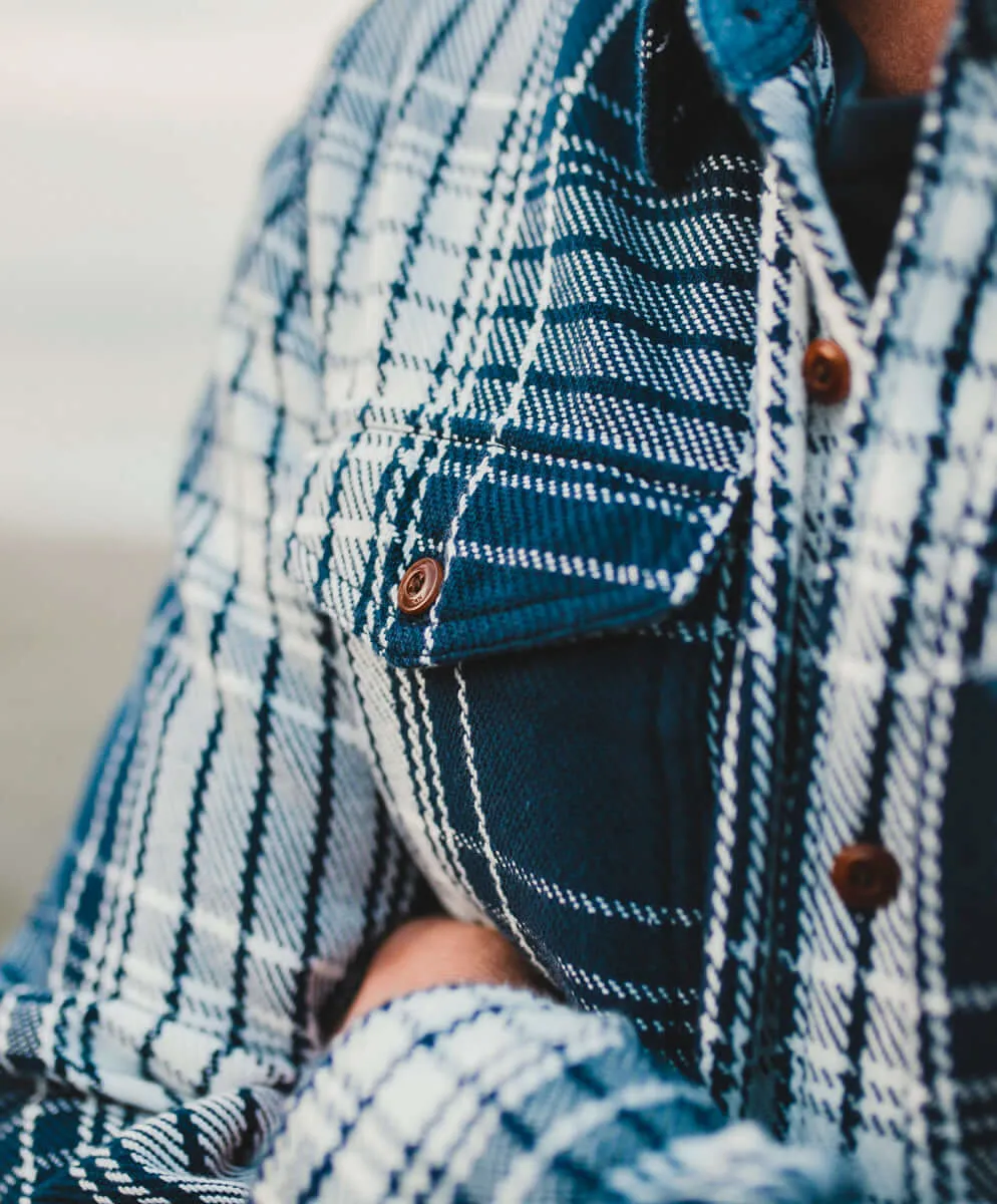 Blanket Shirt -navy blue