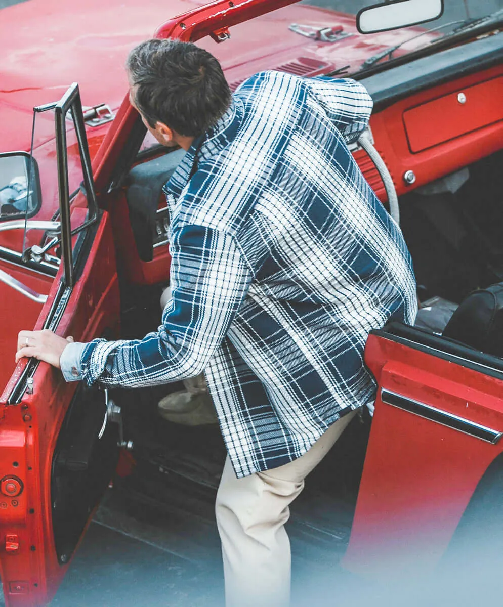 Blanket Shirt -navy blue