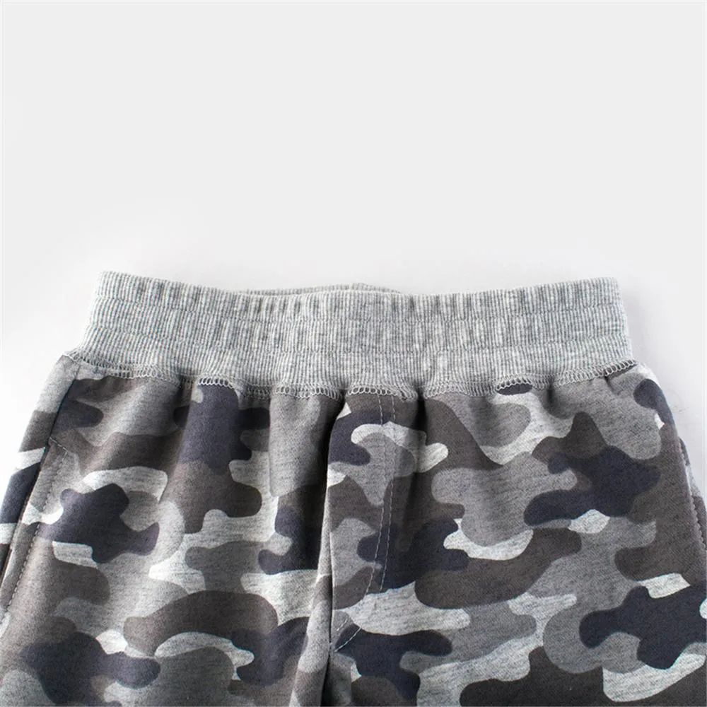 Boys Camo Elastic Waist Pants Wholesale Childrens Clothing