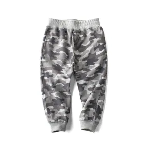 Boys Camo Elastic Waist Pants Wholesale Childrens Clothing