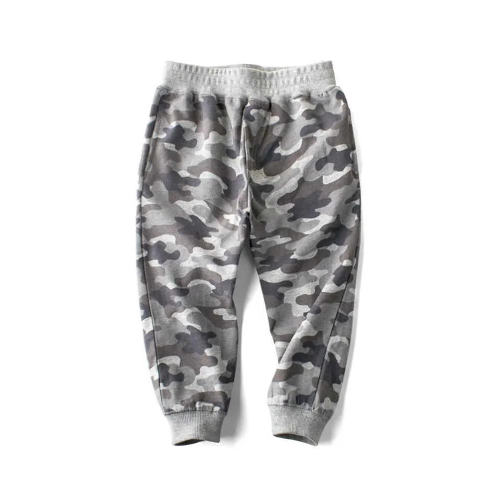 Boys Camo Elastic Waist Pants Wholesale Childrens Clothing