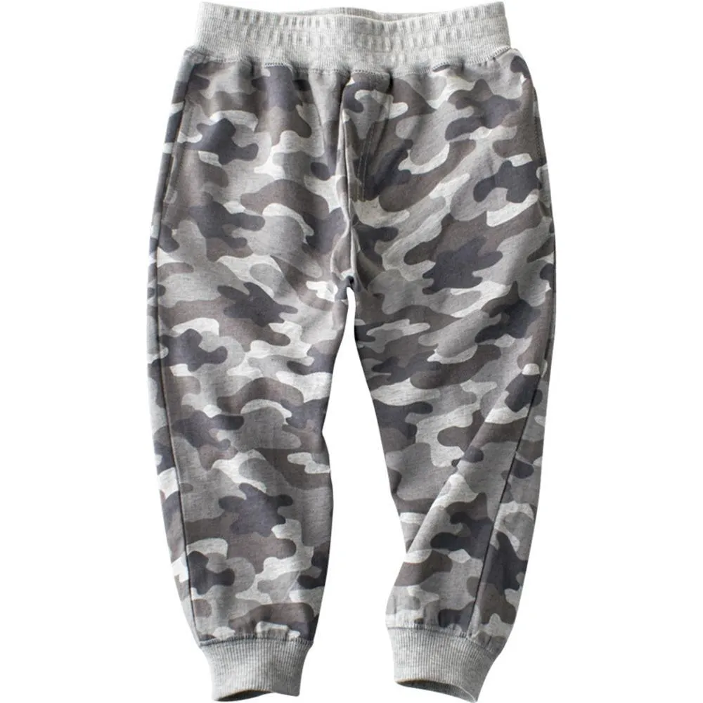 Boys Camo Elastic Waist Pants Wholesale Childrens Clothing