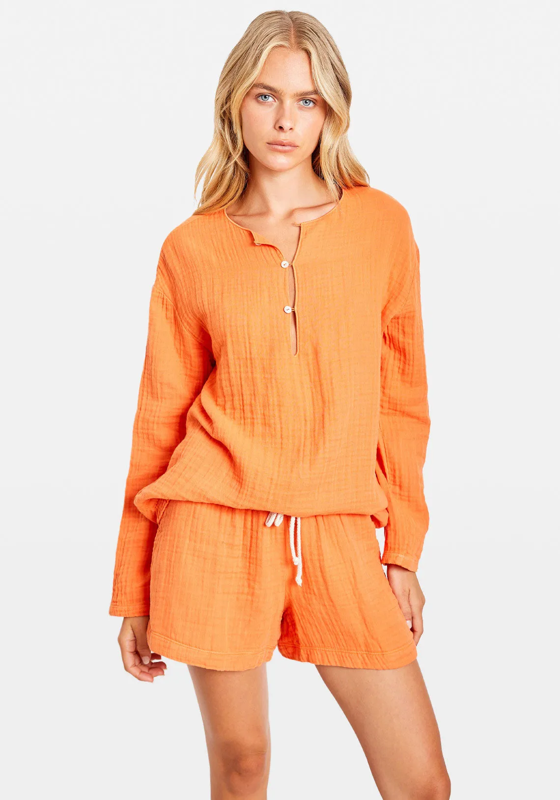 BUBBLE TUNIC CANTELOUPE