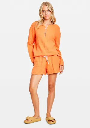 BUBBLE TUNIC CANTELOUPE