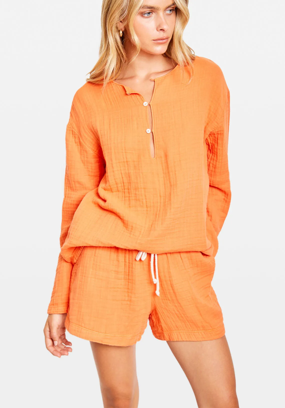 BUBBLE TUNIC CANTELOUPE