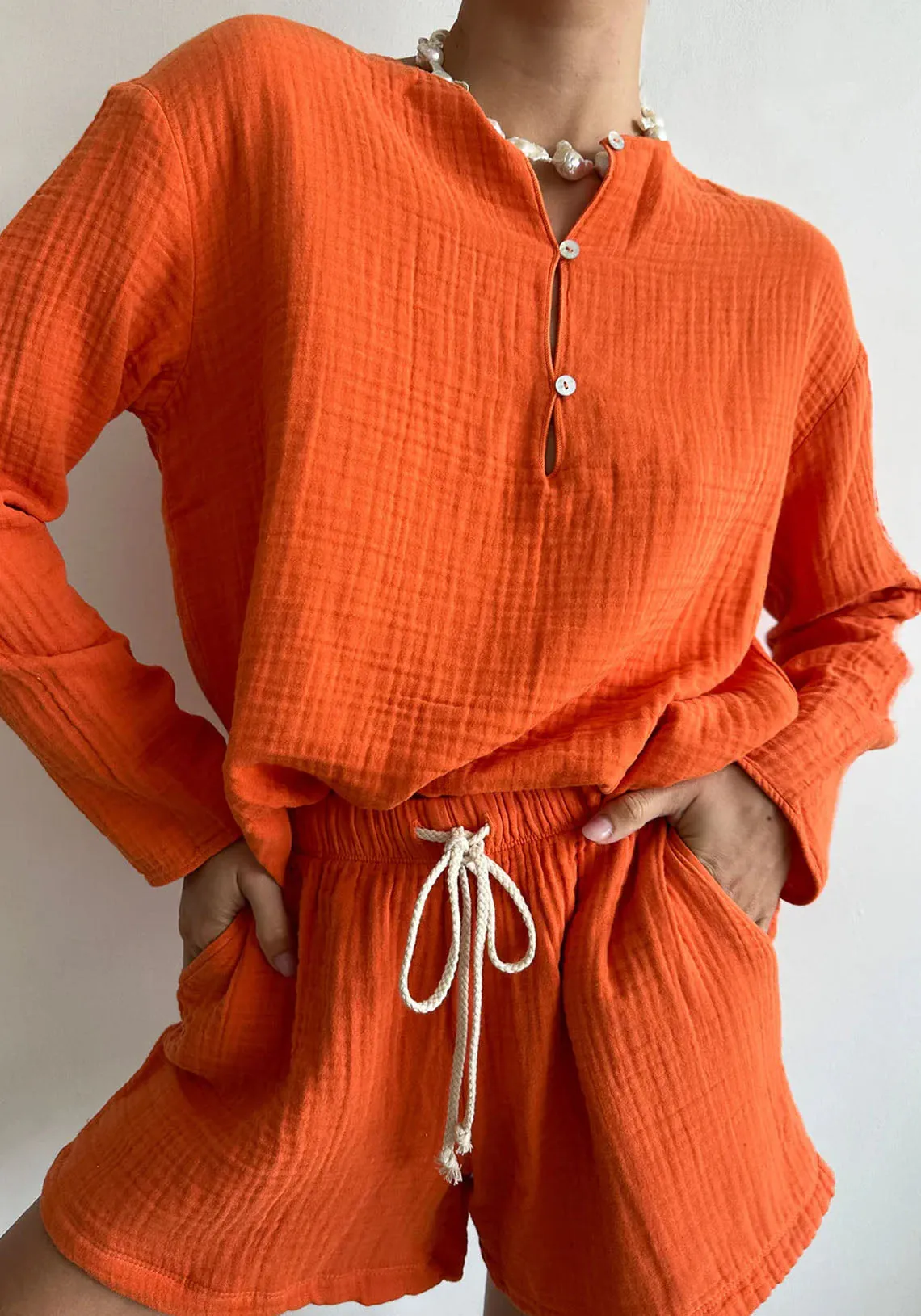 BUBBLE TUNIC CANTELOUPE