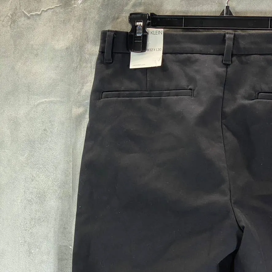 CALVIN KLEIN Men's Black Modern-Fit Stretch Pants SZ 32X30