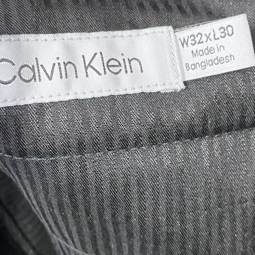 CALVIN KLEIN Men's Black Modern-Fit Stretch Pants SZ 32X30