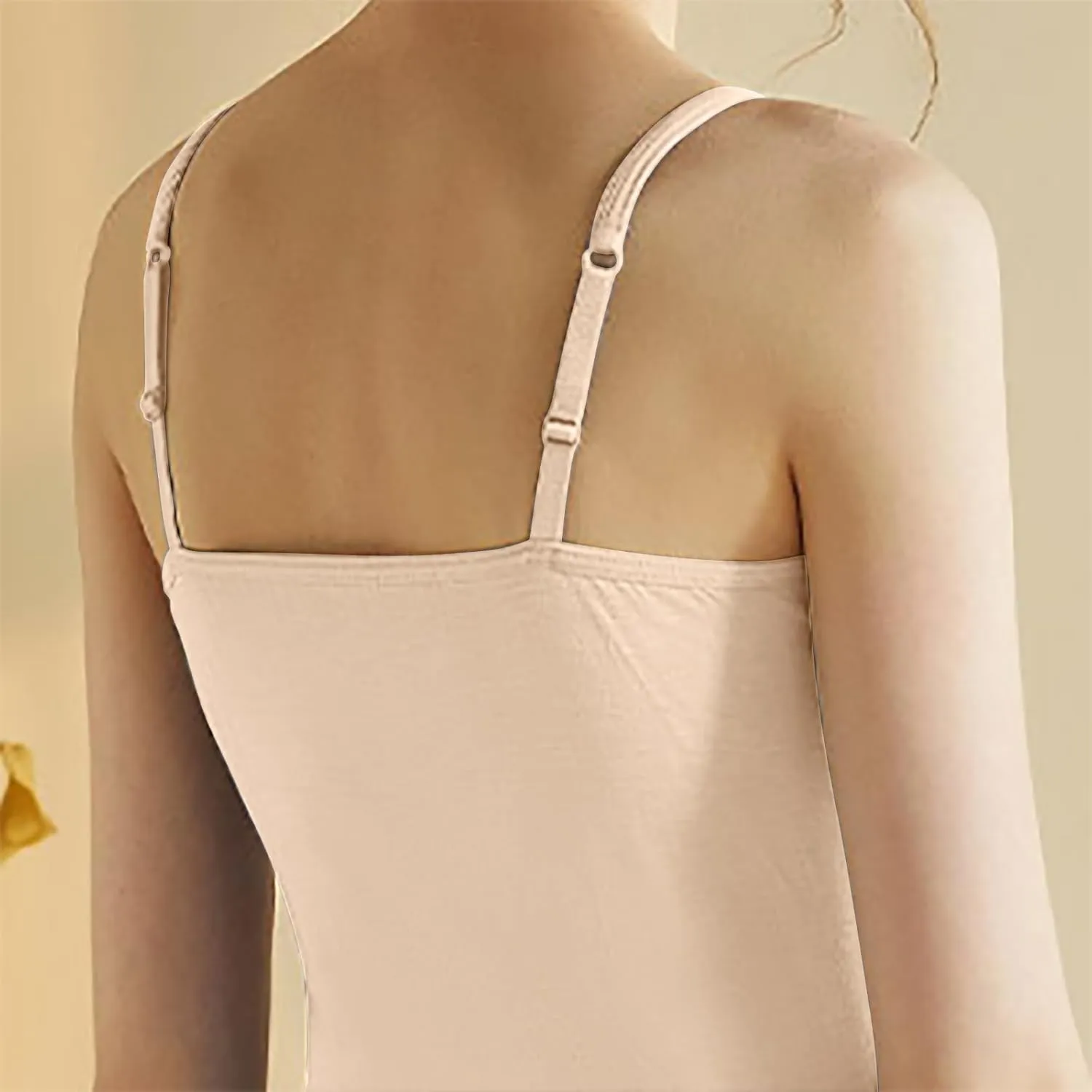 Camisole Tops for Women Built in Bra Adjustable Spaghetti Strap Workout Yoga Shirts Basic Shelf Bra Tank Tops