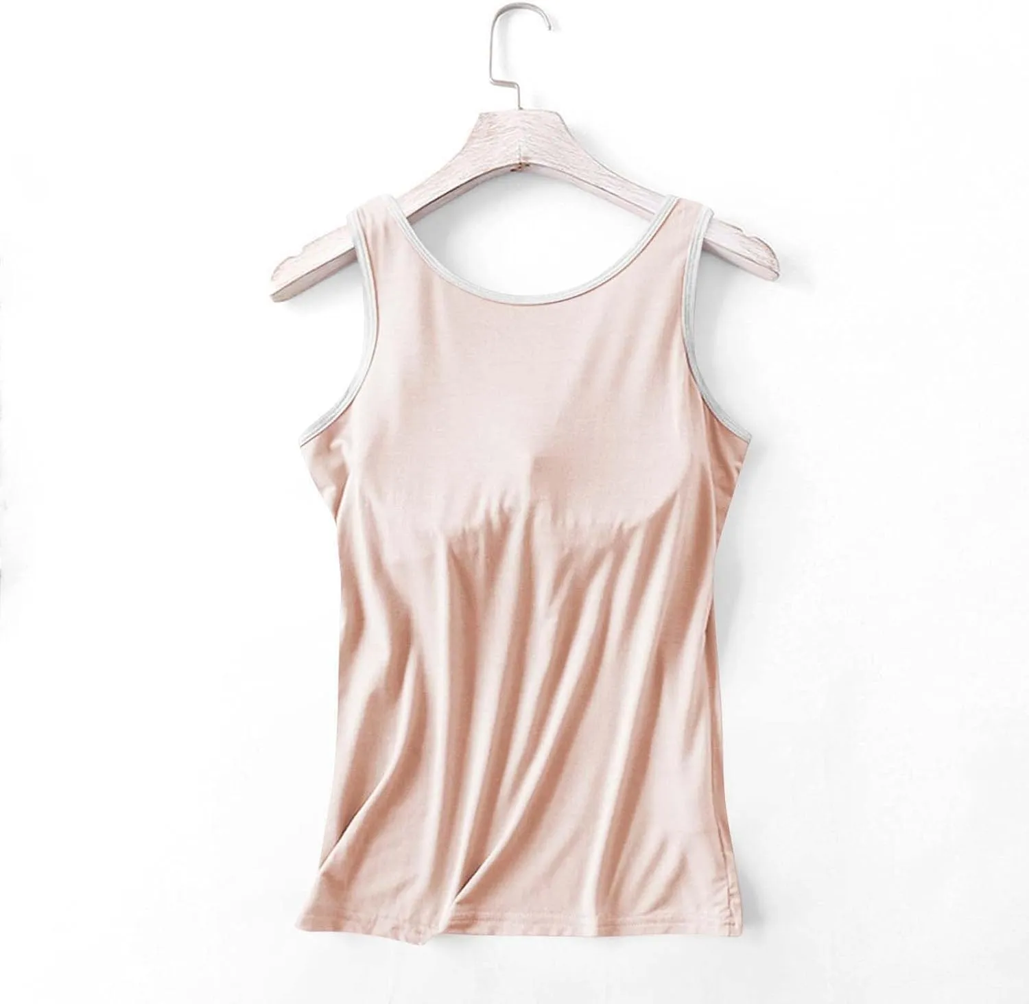 Camisole Tops for Women Built in Bra Spaghetti Strap Workout Yoga Shirts Basic Padded Tank Tops 2025 Summer Clothes