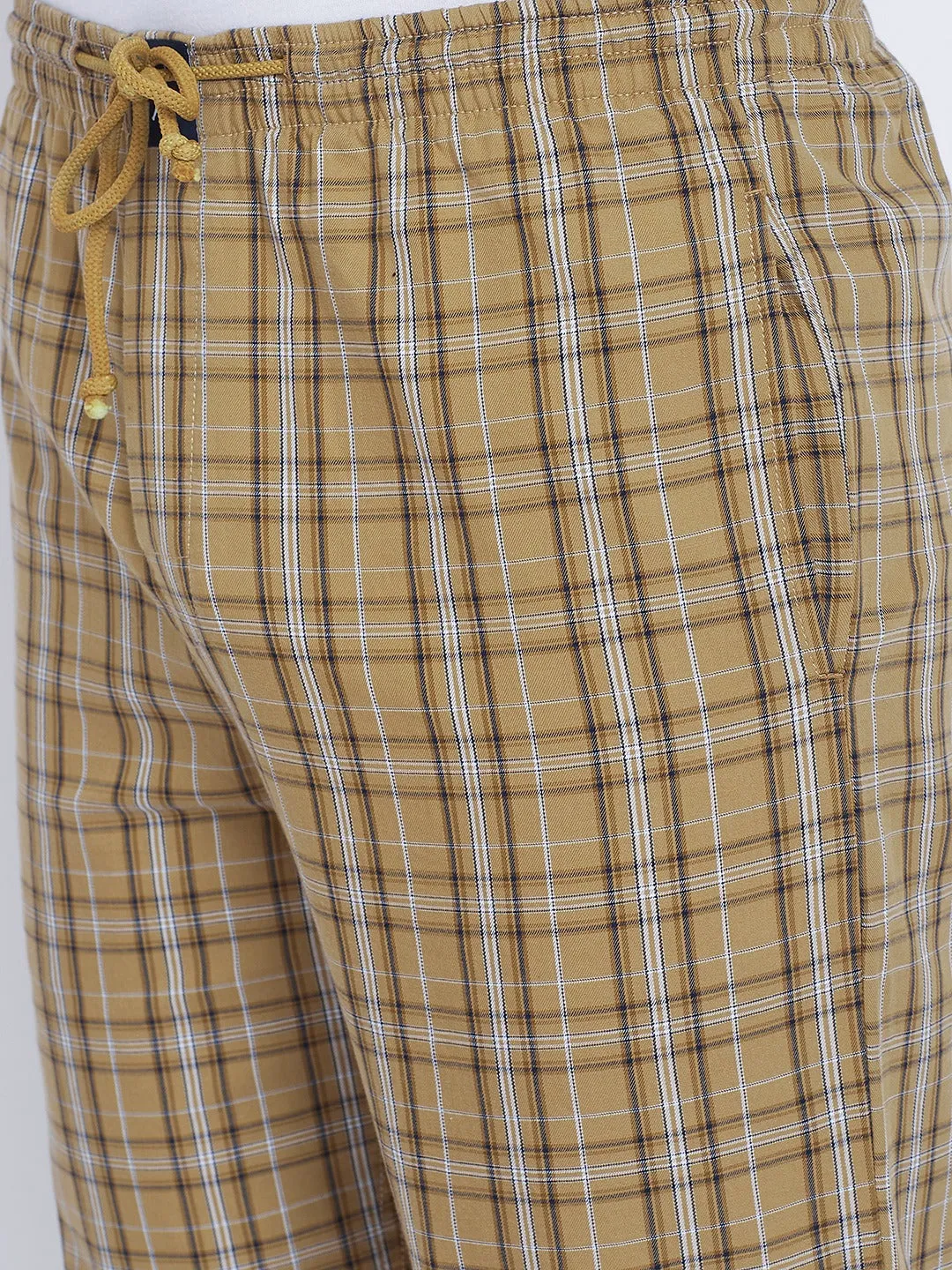 Checked Straight Lounge Pants