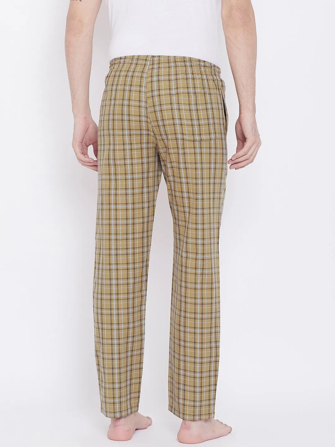 Checked Straight Lounge Pants