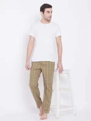 Checked Straight Lounge Pants