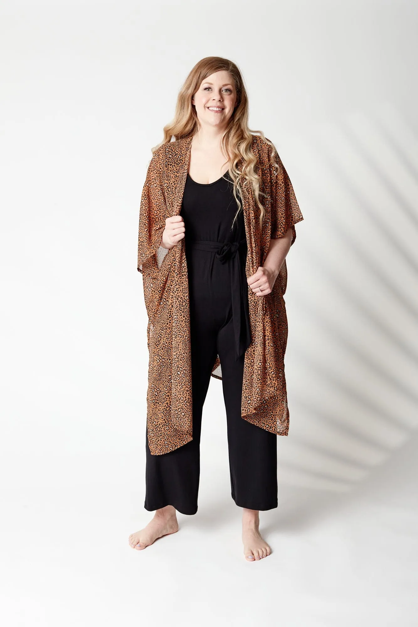 Chiffon Shawl in Animal Print