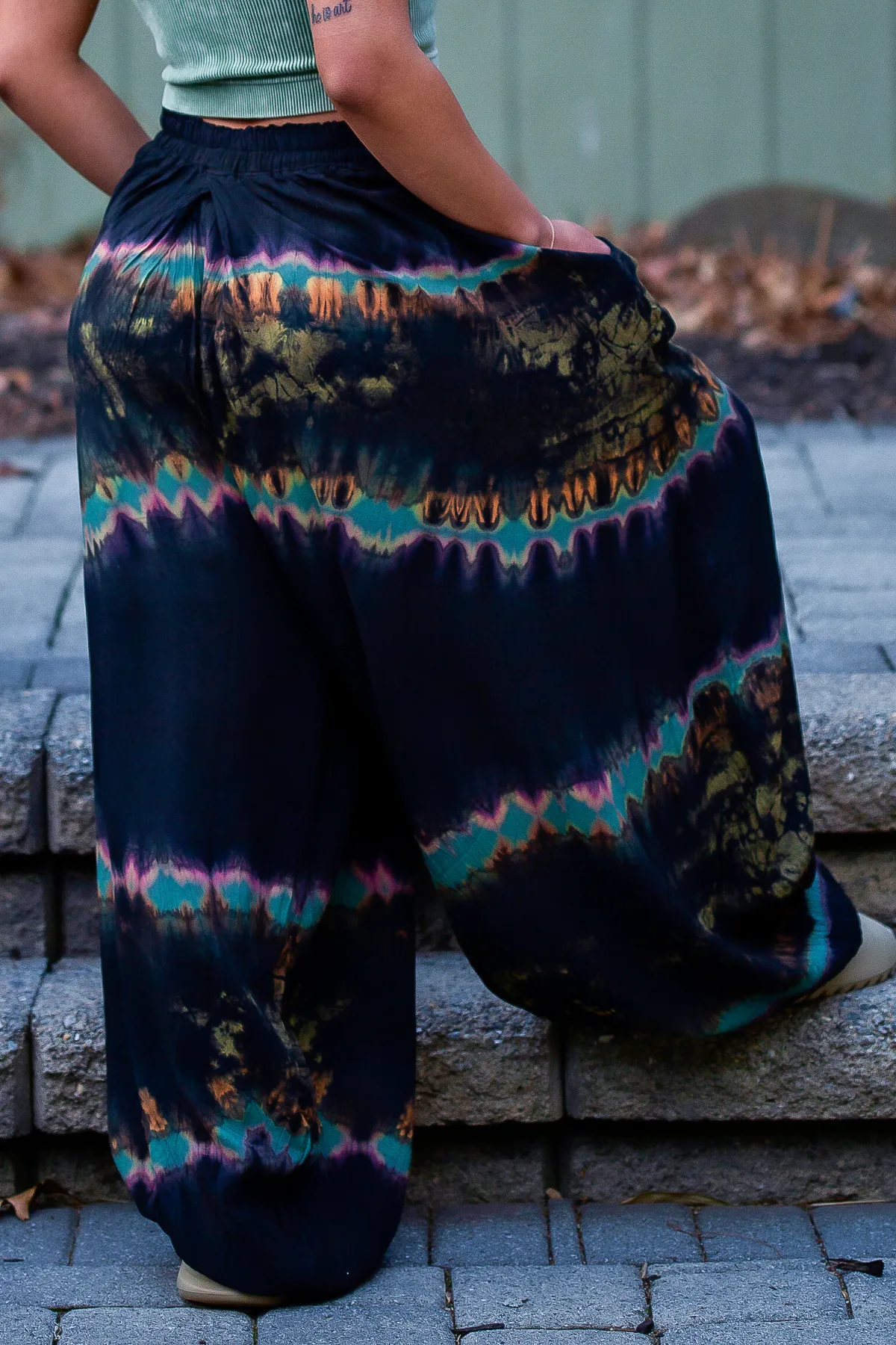 Citrine Tie Dye Harem Pants