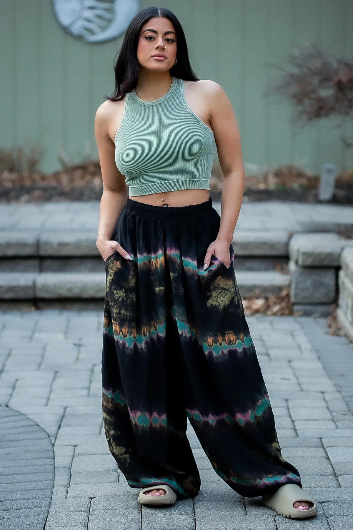 Citrine Tie Dye Harem Pants