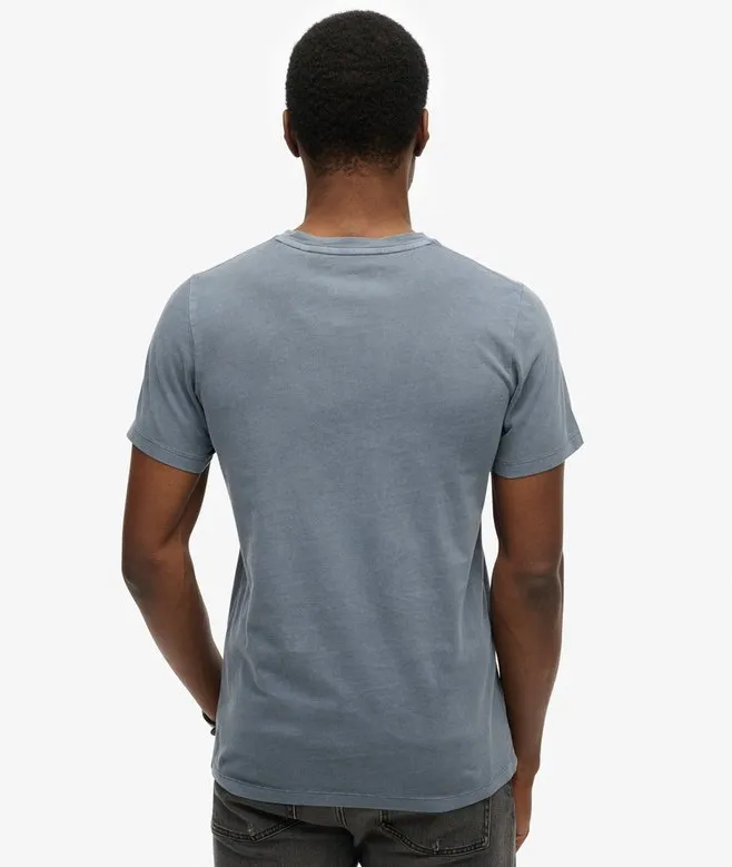 Classic Essential Pocket Tee-Washed Faded Navy