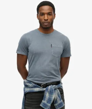 Classic Essential Pocket Tee-Washed Faded Navy