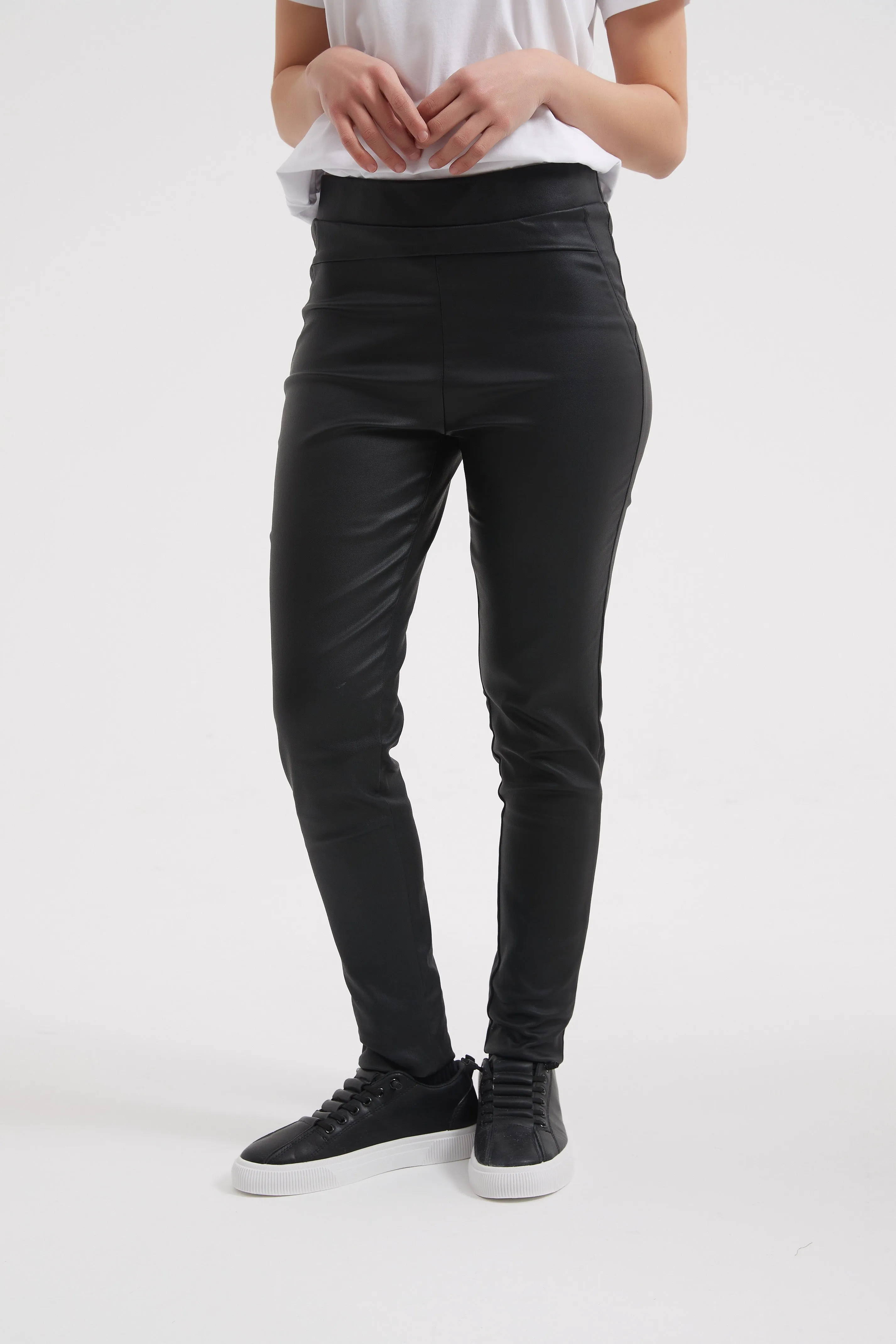 Coated Black Pant