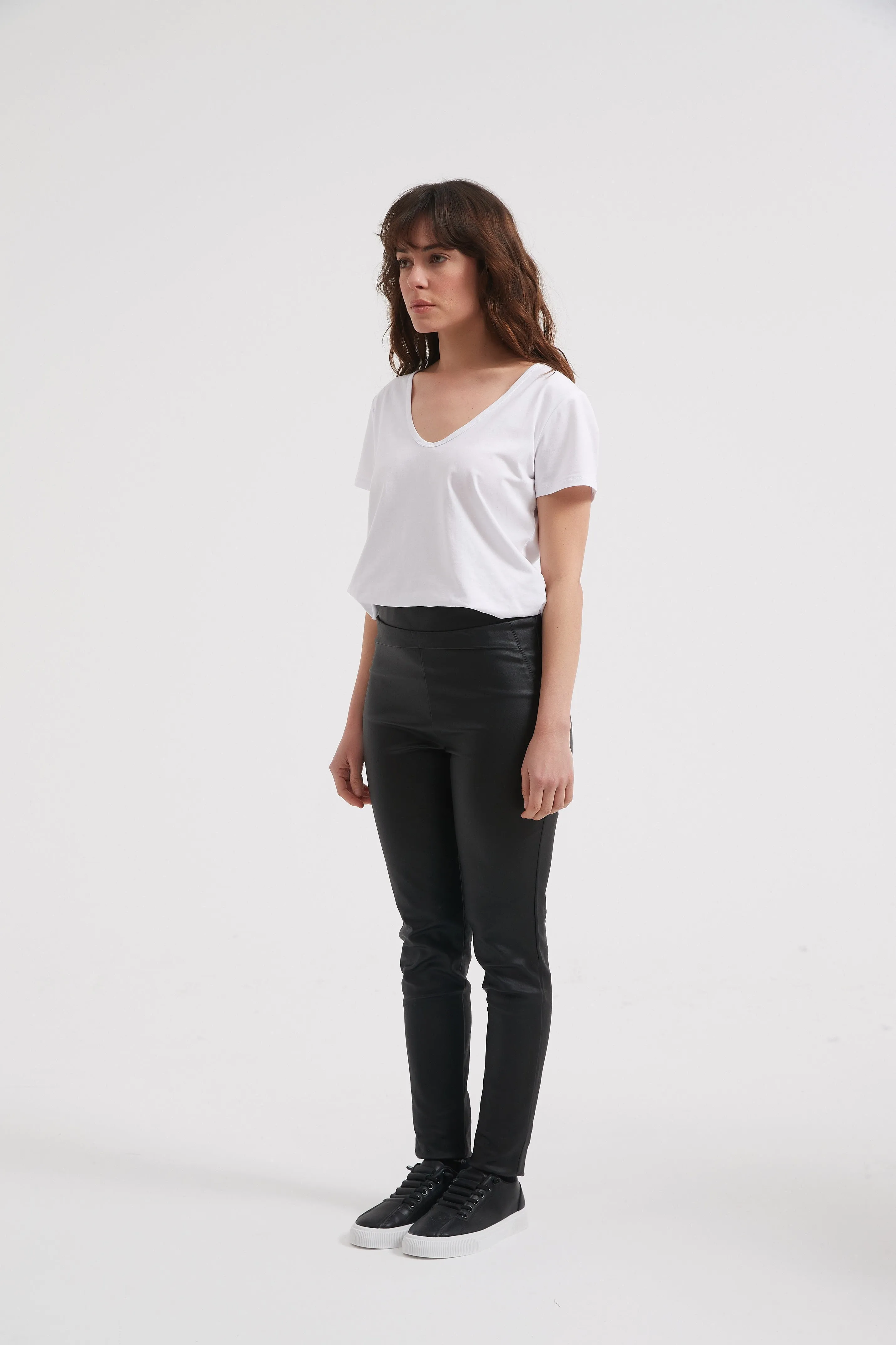 Coated Black Pant