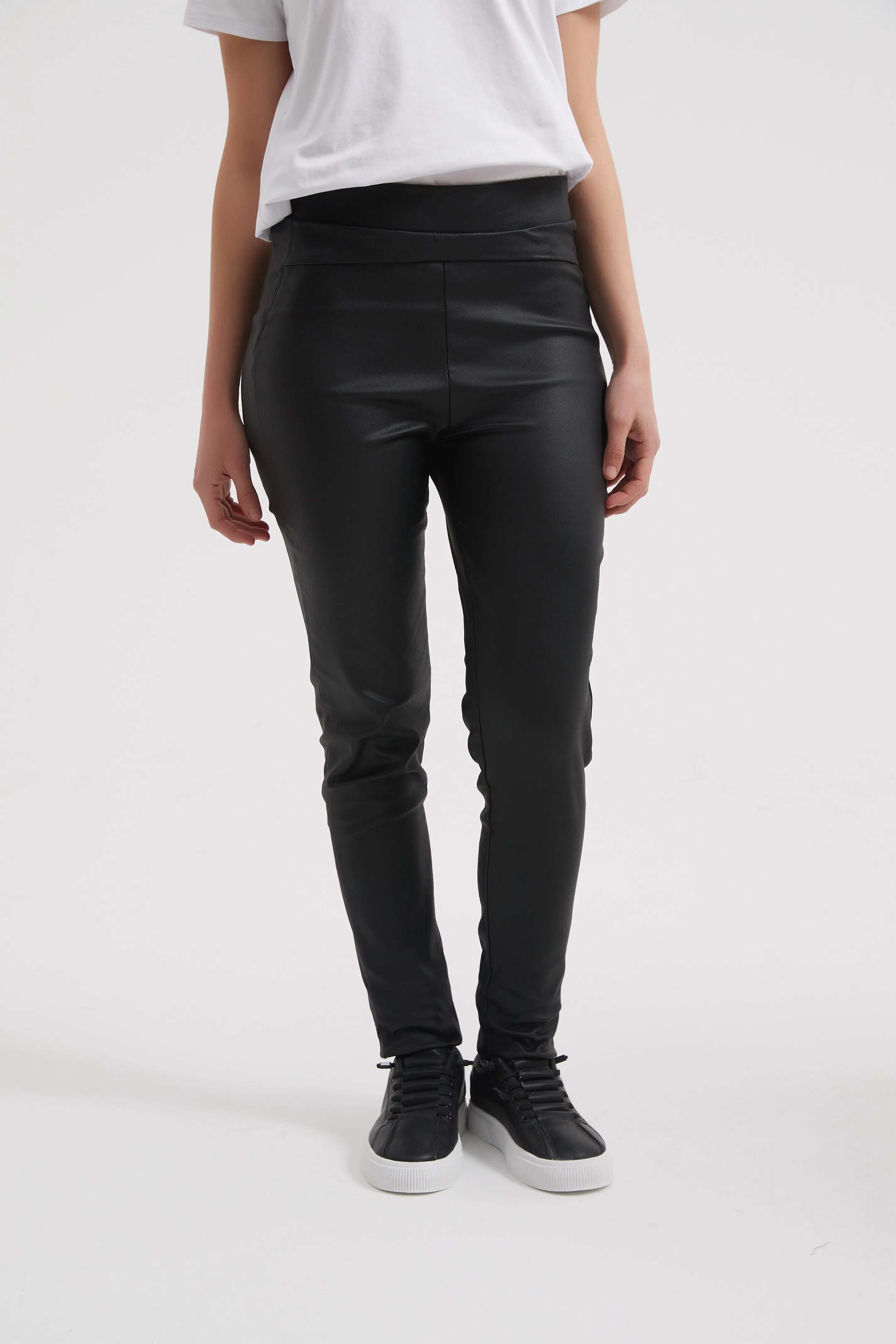 Coated Black Pant