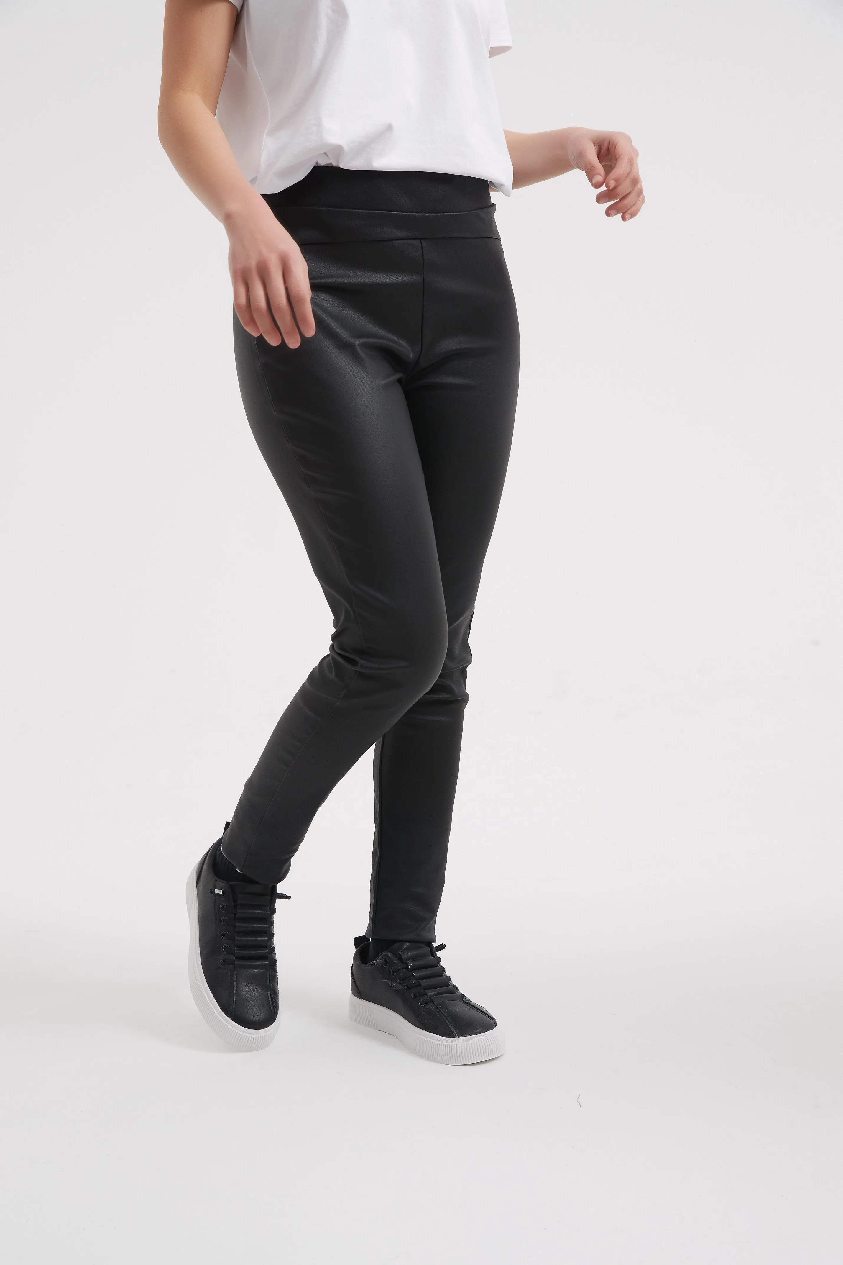 Coated Black Pant