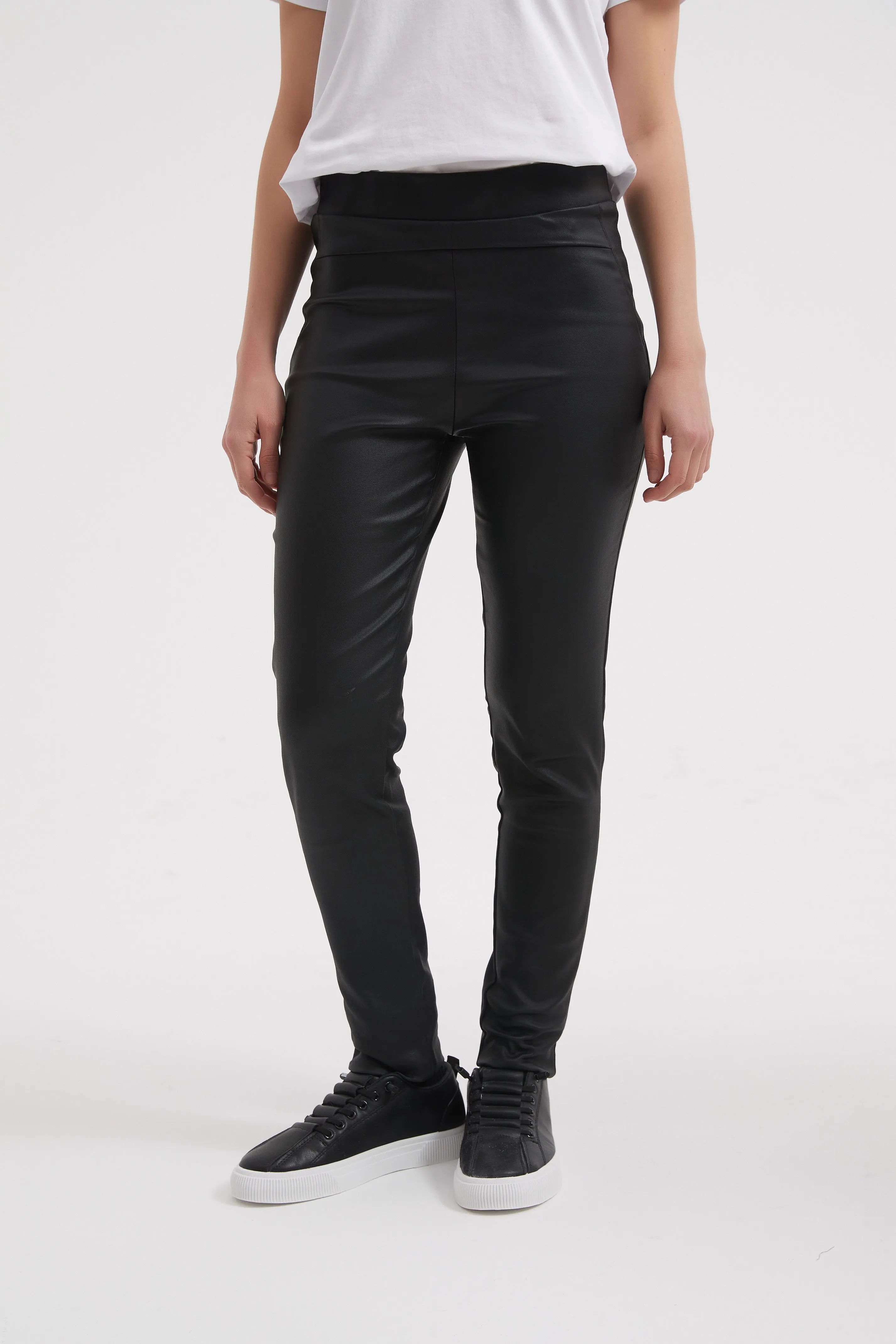 Coated Black Pant