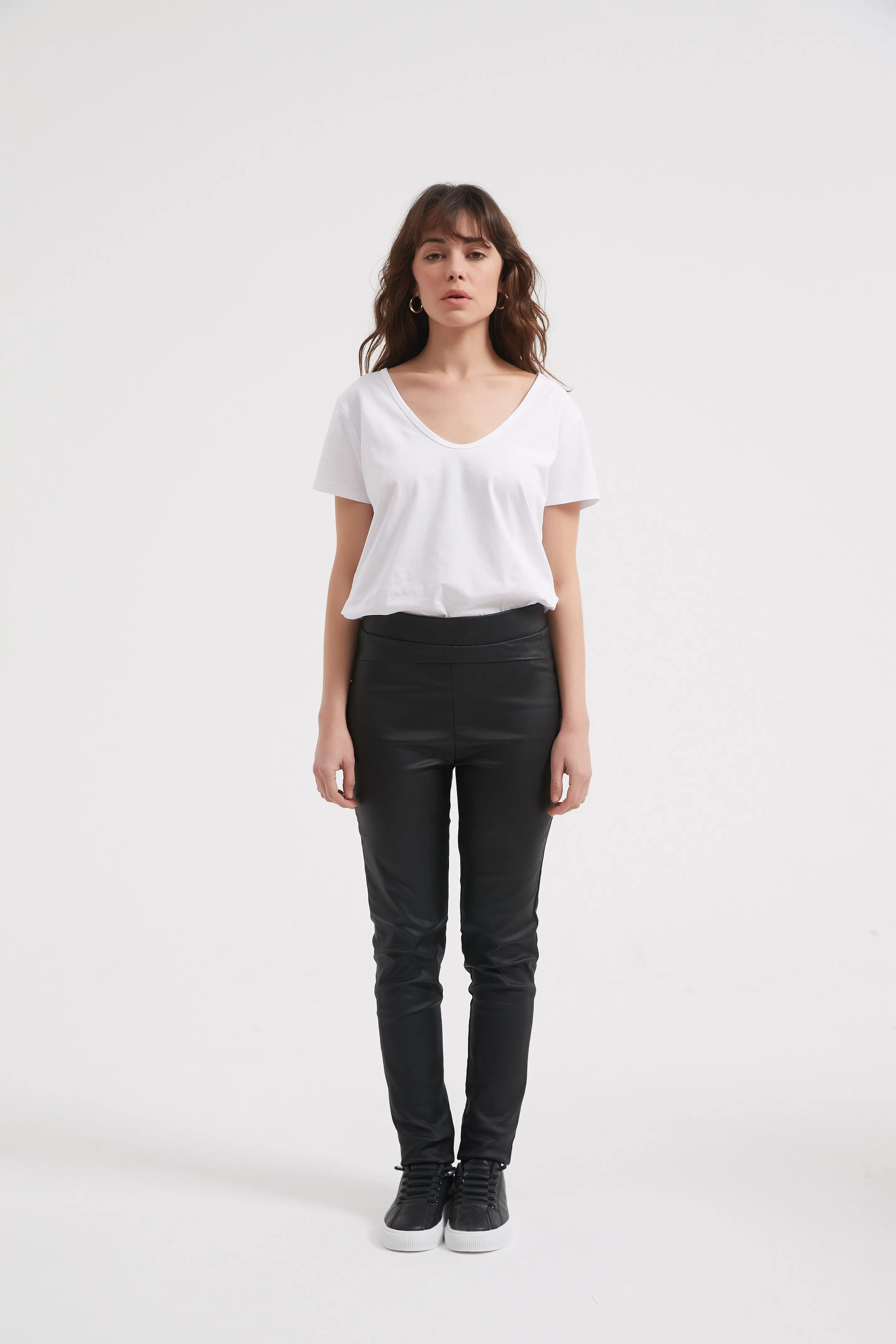 Coated Black Pant